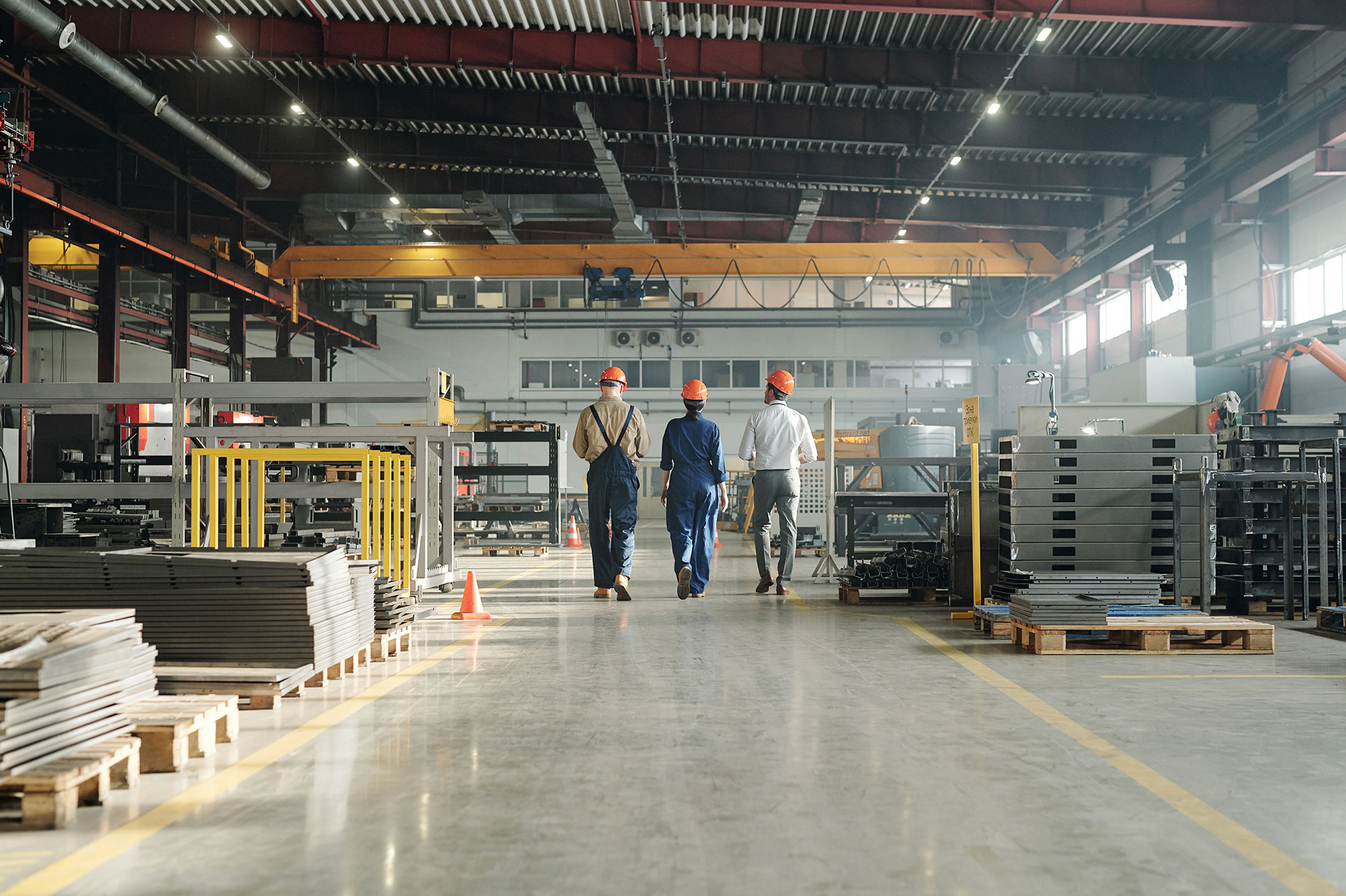 Sheet metal shop floor